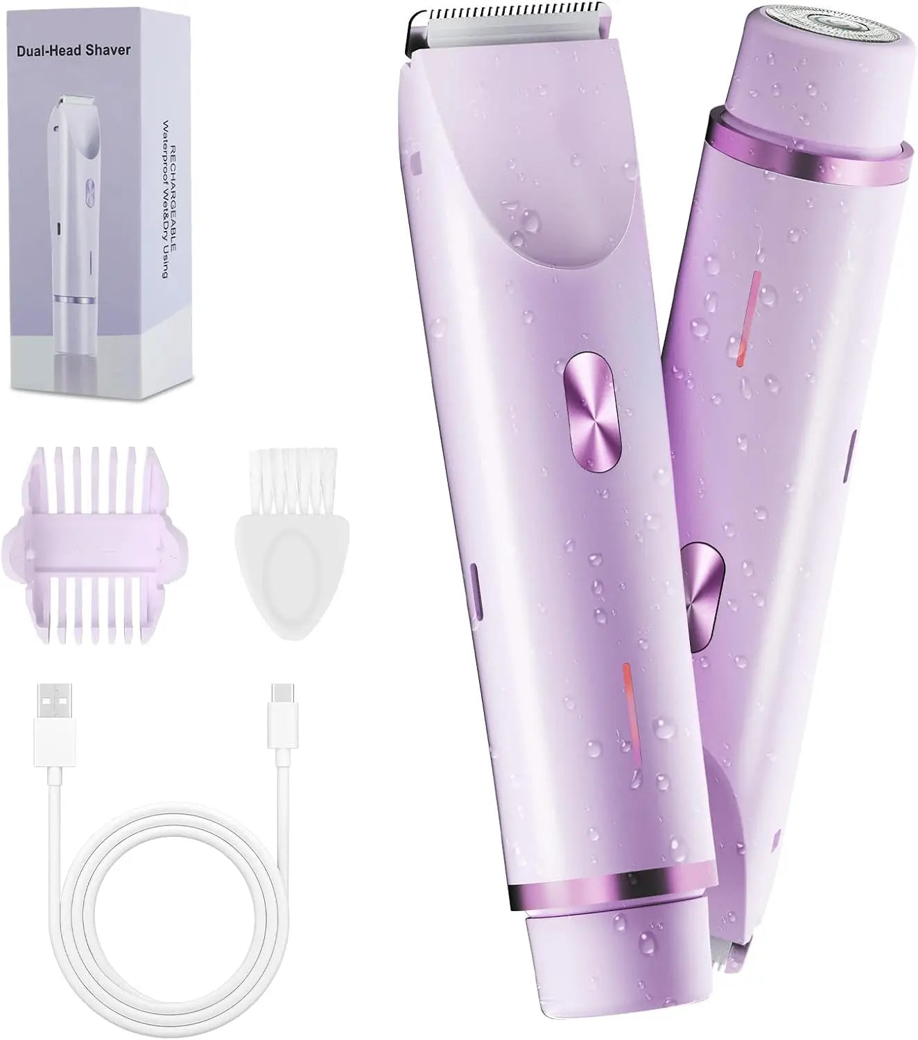 2-in-1 Painless Bikini Hair Trimmer